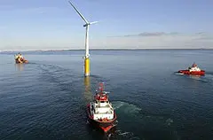 Eerste drijvende windmolen levert elektriciteit featured image