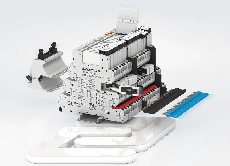 IRC koppelrelais MFR-IRC tijdrelais van Contra-Clip IRC koppelrelais en het MFR-IRC tijdrelais