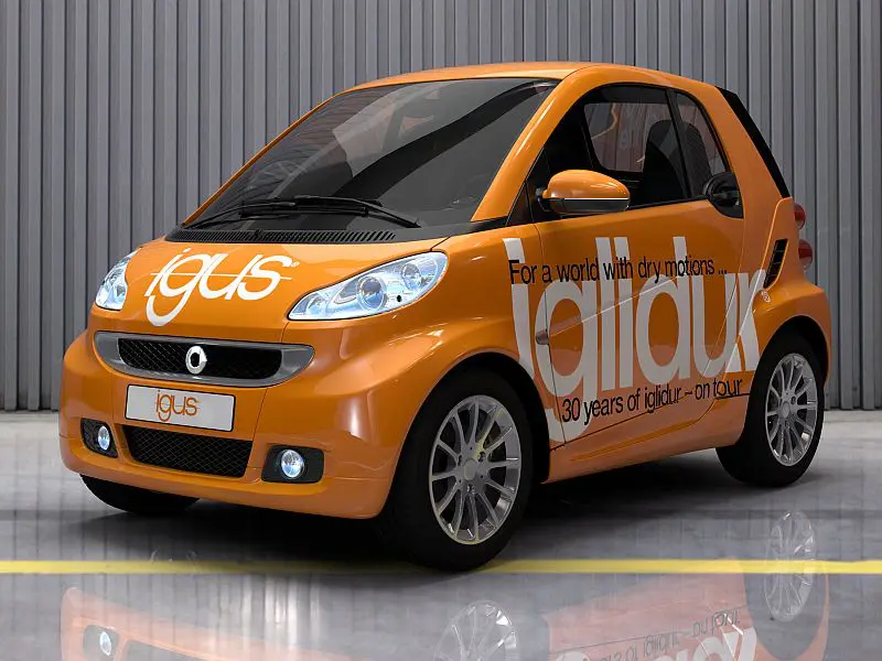 Smart met veel glijlagers