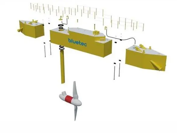 drijvend platform bij Texel