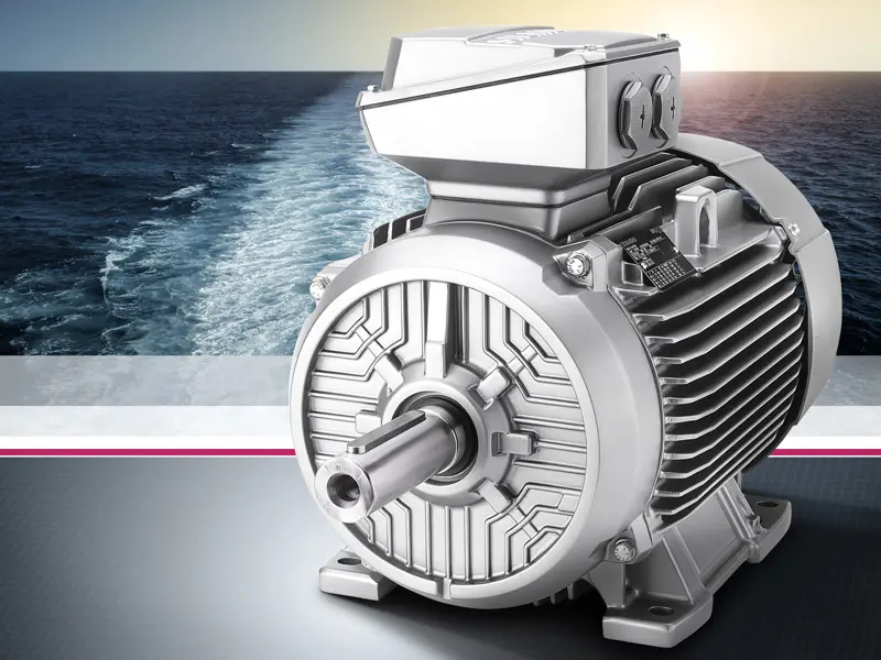 Siemens elektromotoren voor scheepvaart.