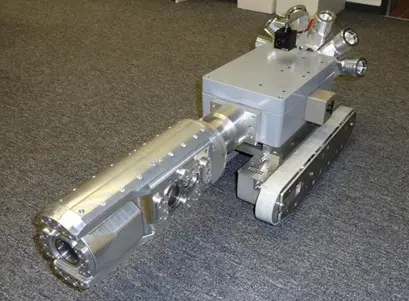 Het prototype van een voertuig om eenvoudiger inspecties uit te voeren aan windturbines werd op de Hannover Messe van dit jaar gepresenteerd