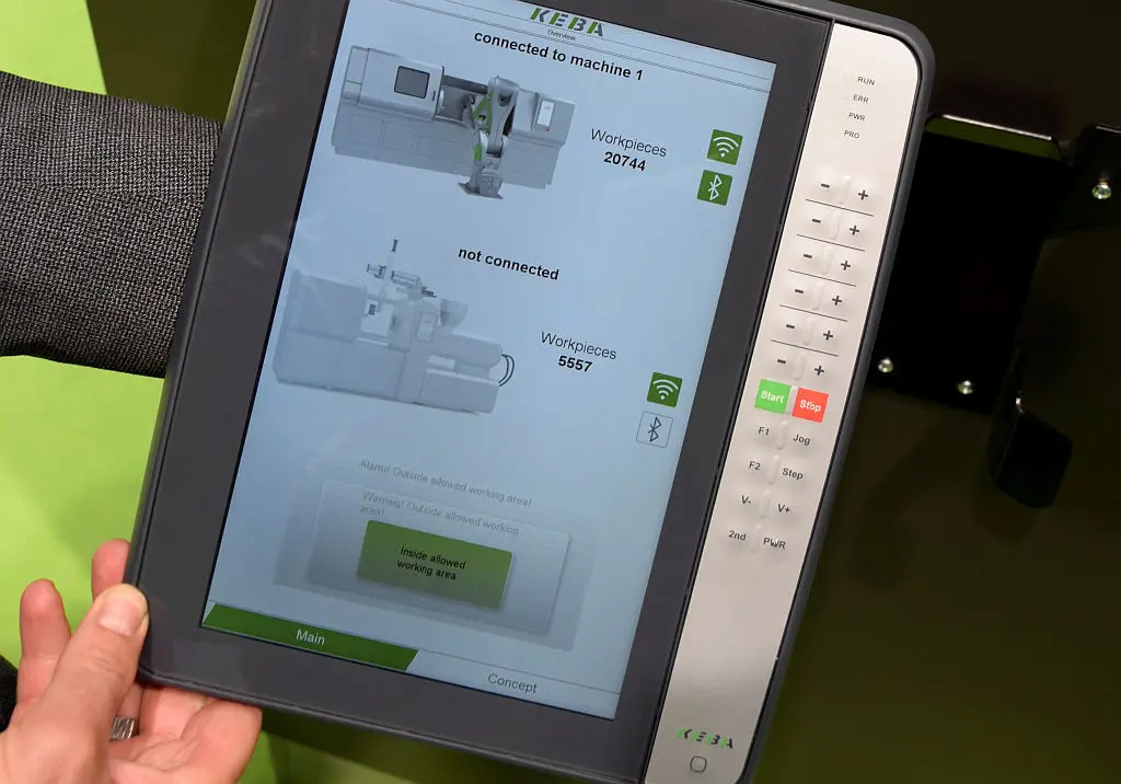 Keba draadloze machinebediening