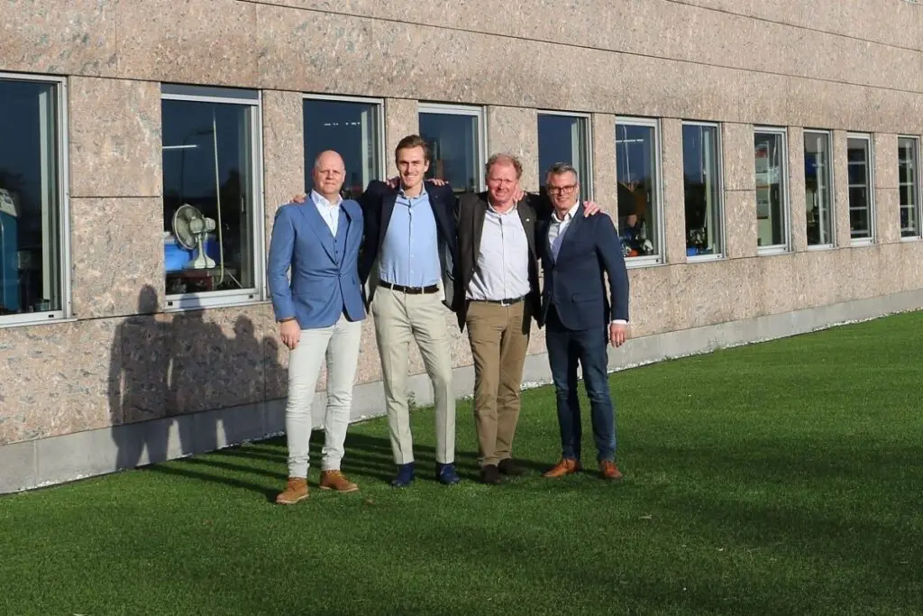 Het nieuwe directieteam (v.l.n.r.) Marcel Biesma, Coen Paulides, Gerard Paulides en Alex van den Berg (foto: BEGE)