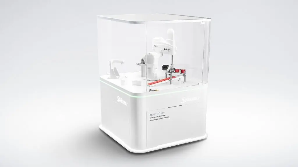 Digital twin en Scara-robot van Stäubli in actie tijdens Automatica featured image