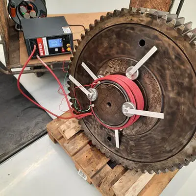Met een quick heater kan de binnenring van een lager snel verwijderd worden