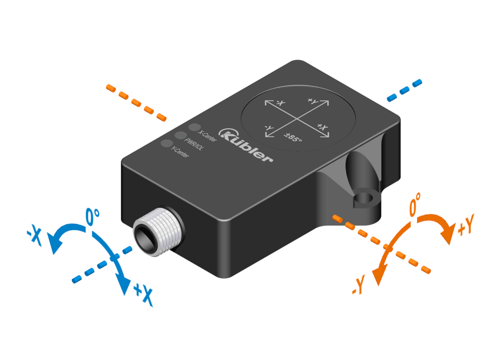 De IN7x inclinometer van Kubler heeft ook een gyroscoop