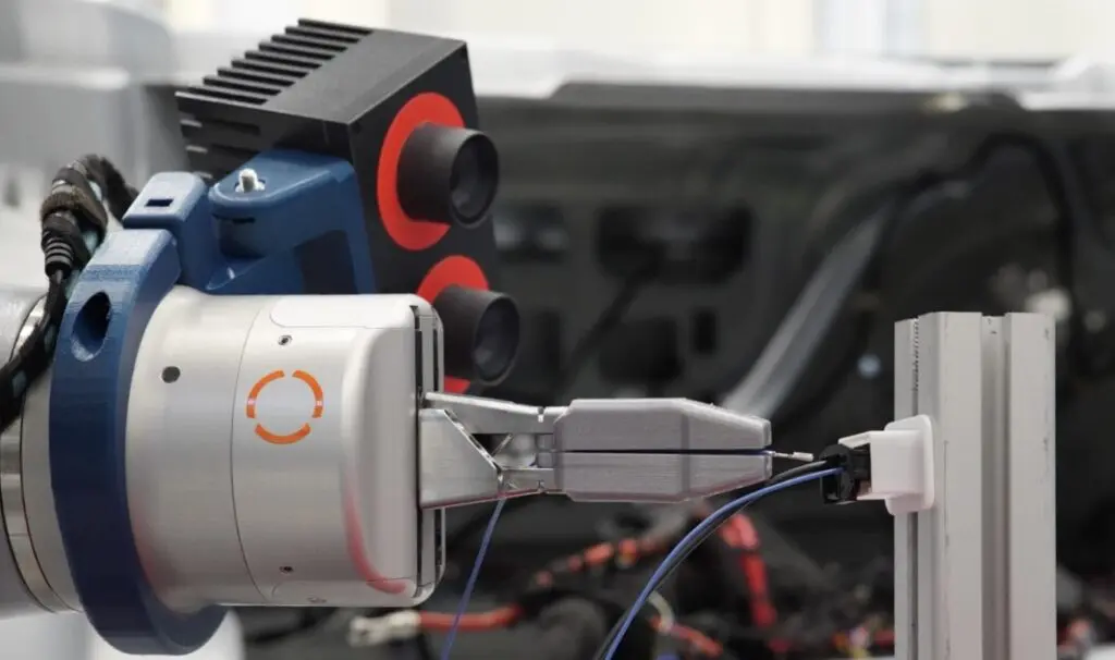 Robot challenge assemblage auto kabels