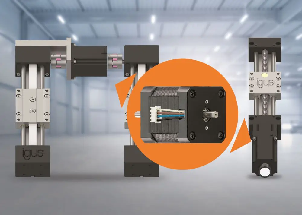 Stappenmotor met dubbele, lineaire as featured image