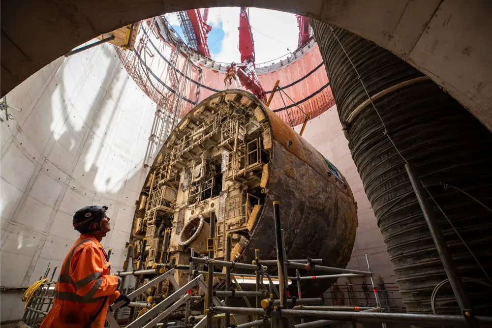 bokkraansysteeem tilt HS2-boormachines