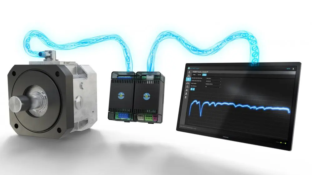 Sensorloze Mayr ROBA brake-checker voor continu rembewaking
