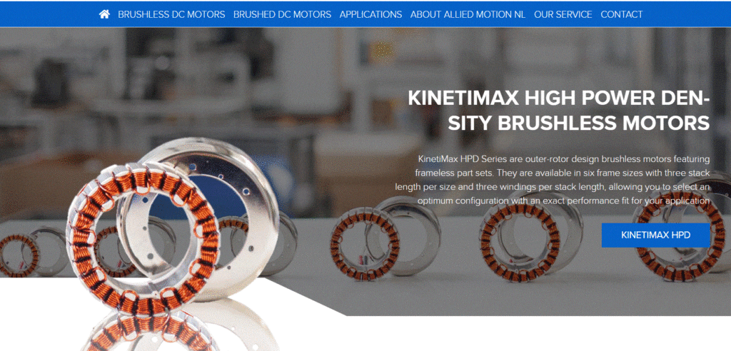 Allied Motion Nederland lanceert microsite featured image